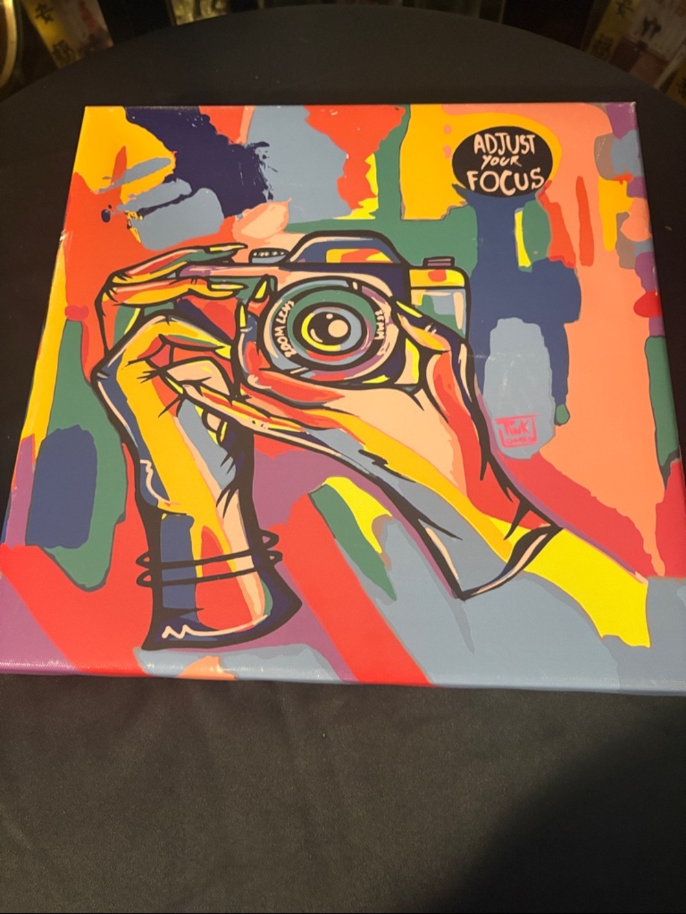 Adjust Your Focus Pop Art Camera Canvas Print - Multi-Color - Picture 7 of 12